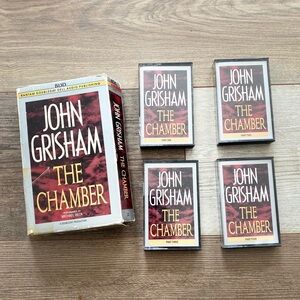 THE CHAMBER BY JOHH GRISHAM 4 SET AUDIO CASSETTE